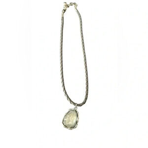 NWOT GREY/BLUE STONE NECKLACE